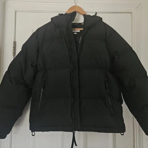 Lacoste Black Down Winter Hooded Puffer Jacket - Picture 12 of 12